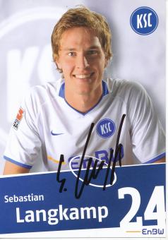 Sebastian Langkamp  2009/2010  Karlsruher SC  Fußball Autogrammkarte original signiert 