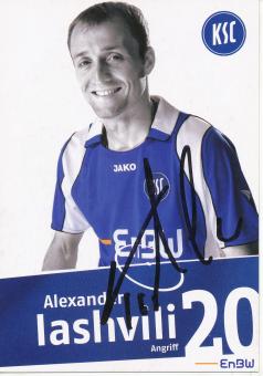 Alexander Iashvili  2007/2008  Karlsruher SC  Fußball Autogrammkarte original signiert 