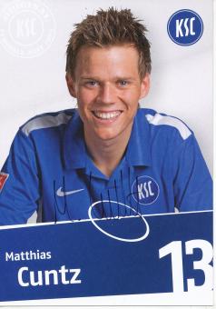 Matthias Cuntz  2010/2011  Karlsruher SC  Fußball Autogrammkarte original signiert 