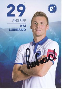Kai Luibrand  2017/2018  Karlsruher SC  Fußball Autogrammkarte original signiert 