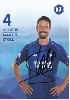 Martin Stoll  2018/2019  Karlsruher SC  Fußball Autogrammkarte original signiert 