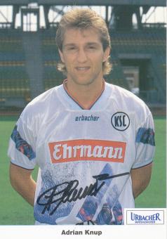 Adrian Knup  1994/1995  Karlsruher SC  Fußball Autogrammkarte Druck signiert 