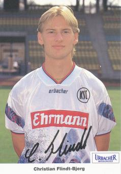 Christian Flindt Bjerg  1994/1995  Karlsruher SC  Fußball Autogrammkarte Druck signiert 