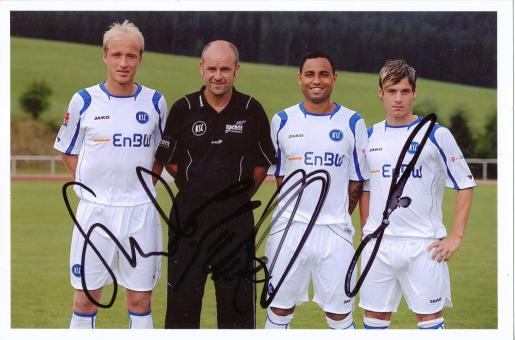 4 x Karlsruher SC  Fußball Autogramm Foto original signiert 