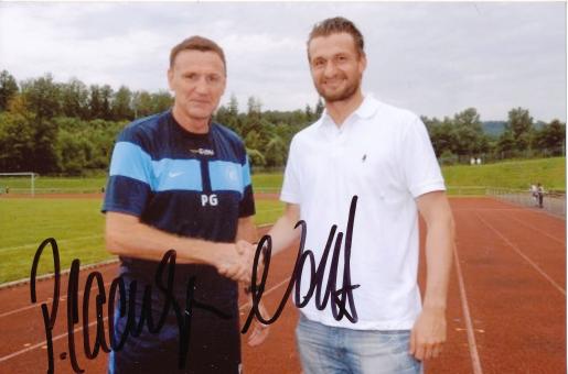 2 x  Karlsruher SC  Fußball Autogramm Foto original signiert 