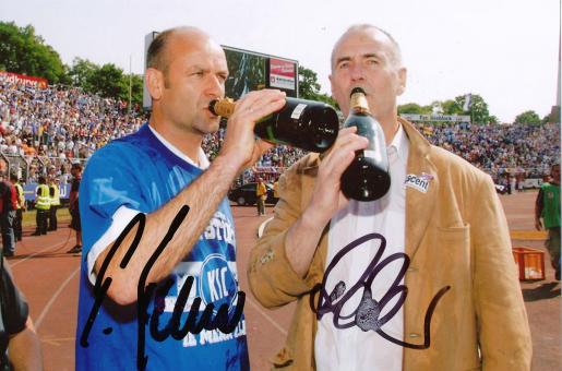Dohmen,Becker  Karlsruher SC  Fußball Autogramm Foto original signiert 
