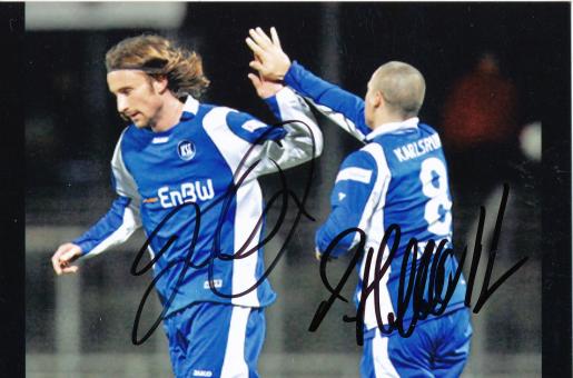 Kennedy,Staffeldt  Karlsruher SC  Fußball Autogramm Foto original signiert 