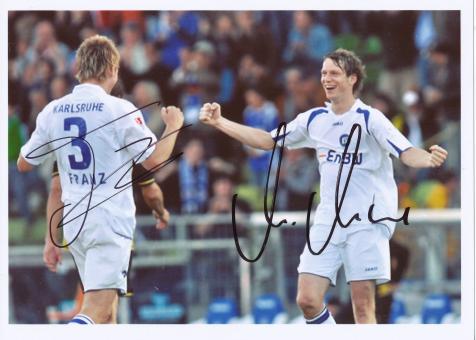 Franz, Mutzel  Karlsruher SC  Fußball Autogramm Foto original signiert 