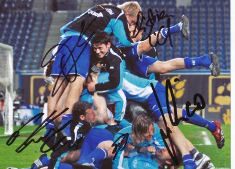 6 x  Karlsruher SC  Fußball Autogramm Foto original signiert 