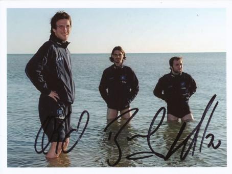 Eichner, Buck, Iashvili  Karlsruher SC  Fußball Autogramm Foto original signiert 