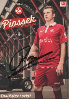 Marcus Piossek  2015/2016  FC Kaiserslautern  Fußball Autogrammkarte original signiert 