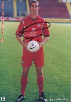 Janos Hrutka  1999/2000  FC Kaiserslautern  Fußball Autogrammkarte original signiert 