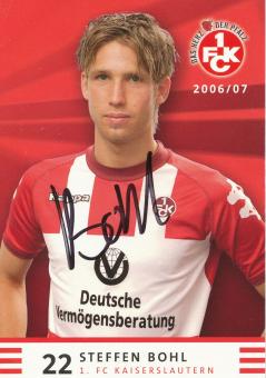Steffen Bohl  2006/2007  FC Kaiserslautern  Fußball Autogrammkarte original signiert 