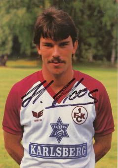 Herbert Hoos  1986/1987  FC Kaiserslautern  Fußball Autogrammkarte original signiert 