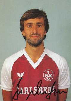 Michael Dusek  1985/1986  FC Kaiserslautern  Fußball Autogrammkarte original signiert 