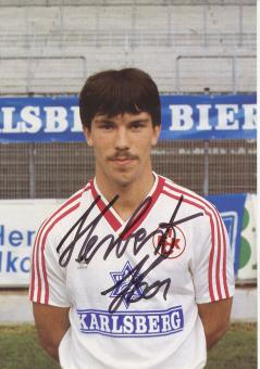 Herbert Hoos  1984/1985  FC Kaiserslautern  Fußball Autogrammkarte original signiert 