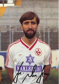 Michael Dusek  1984/1985  FC Kaiserslautern  Fußball Autogrammkarte original signiert 