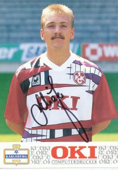 Oliver Schäfer  1990/1991  FC Kaiserslautern  Fußball Autogrammkarte original signiert 