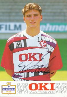 Marco Haber  1991/1992  FC Kaiserslautern  Fußball Autogrammkarte original signiert 