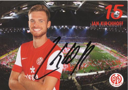 Jan Kirchhoff  2011/2012  FSV Mainz 05  Fußball Autogrammkarte original signiert 