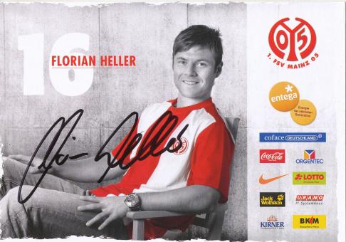Florian Heller  2009/2010  FSV Mainz 05  Fußball Autogrammkarte original signiert 