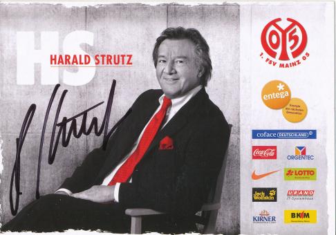 Harald Strutz  2009/2010  FSV Mainz 05  Fußball Autogrammkarte original signiert 