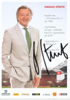 Harald Strutz  2015/2016  FSV Mainz 05  Fußball Autogrammkarte original signiert 