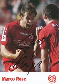 Marco Rose   FSV Mainz 05  Fußball Autogrammkarte original signiert 