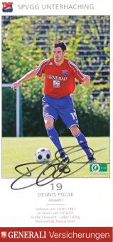 Dennis Polak  2008/2009  SpVgg Unterhaching  Fußball Autogrammkarte original signiert 