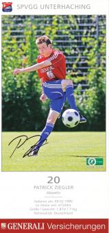 Patrick Ziegler  2008/2009  SpVgg Unterhaching  Fußball Autogrammkarte original signiert 