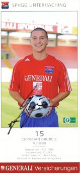 Christian Grujicic  2008/2009  SpVgg Unterhaching  Fußball Autogrammkarte original signiert 