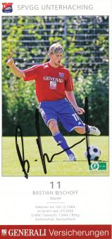 Bastian Bischoff  2008/2009  SpVgg Unterhaching  Fußball Autogrammkarte original signiert 