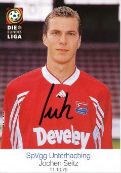 Jochen Seitz  1998/1999  SpVgg Unterhaching  Fußball Autogrammkarte original signiert 