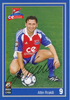 Altin Rraklli  2001/2002  SpVgg Unterhaching  Fußball Autogrammkarte original signiert 
