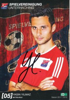 Yasin Yilmaz  2011/2012  SpVgg Unterhaching  Fußball Autogrammkarte original signiert 