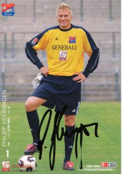 Philipp Heerwagen  2005/2006  SpVgg Unterhaching  Fußball Autogrammkarte original signiert 