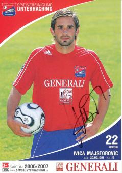 Ivica Majstorovic   2006/2007  SpVgg Unterhaching  Fußball Autogrammkarte original signiert 