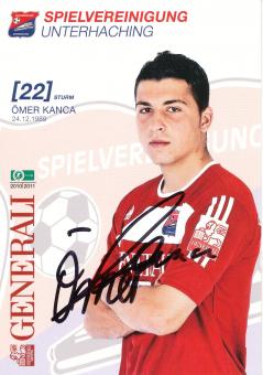 Ömer Kanca  2010/2011  SpVgg Unterhaching  Fußball Autogrammkarte original signiert 