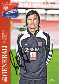Matthias Lust  2009/2010  SpVgg Unterhaching  Fußball Autogrammkarte original signiert 