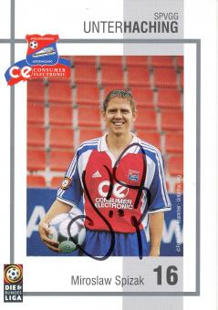 Miroslaw Spizak  2000/2001  SpVgg Unterhaching  Fußball Autogrammkarte original signiert 