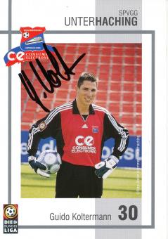 Guido Koltermann  2000/2001  SpVgg Unterhaching  Fußball Autogrammkarte original signiert 