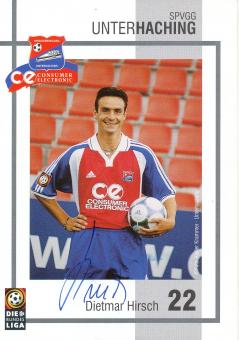 Dietmar Hirsch  2000/2001  SpVgg Unterhaching  Fußball Autogrammkarte original signiert 