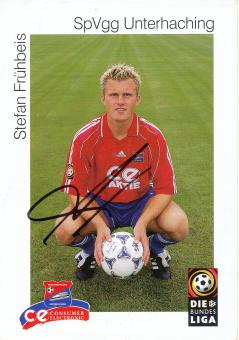 Stefan Frühbeis  1999/2000  SpVgg Unterhaching  Fußball Autogrammkarte original signiert 