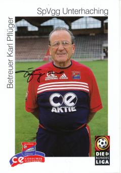 Karl Pflüger  1999/2000  SpVgg Unterhaching  Fußball Autogrammkarte original signiert 