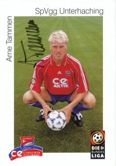 Arne Tammen  1999/2000  SpVgg Unterhaching  Fußball Autogrammkarte original signiert 