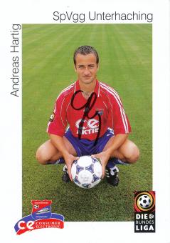 Andreas Hartig  1999/2000  SpVgg Unterhaching  Fußball Autogrammkarte original signiert 