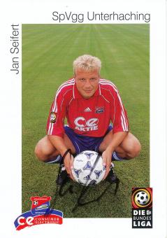 Jan Seifert  1999/2000  SpVgg Unterhaching  Fußball Autogrammkarte original signiert 
