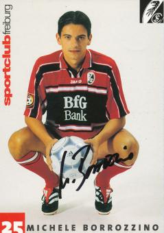 Michele Borrozzino   2000/2001  SC Freiburg Fußball Autogrammkarte original signiert 