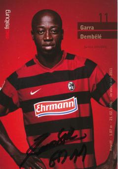Garra Dembele  2011/2012   SC Freiburg Fußball Autogrammkarte original signiert 
