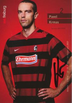 Pavel Krmas  2011/2012   SC Freiburg Fußball Autogrammkarte original signiert 